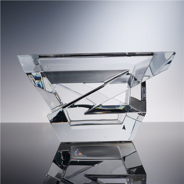 Baccarat Crystal Architecture Vase with Box