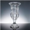 Image 1 : Faceted Crystal Vase with Hexagonal Foot