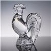 Image 1 : Baccarat Crystal Rooster Figurine