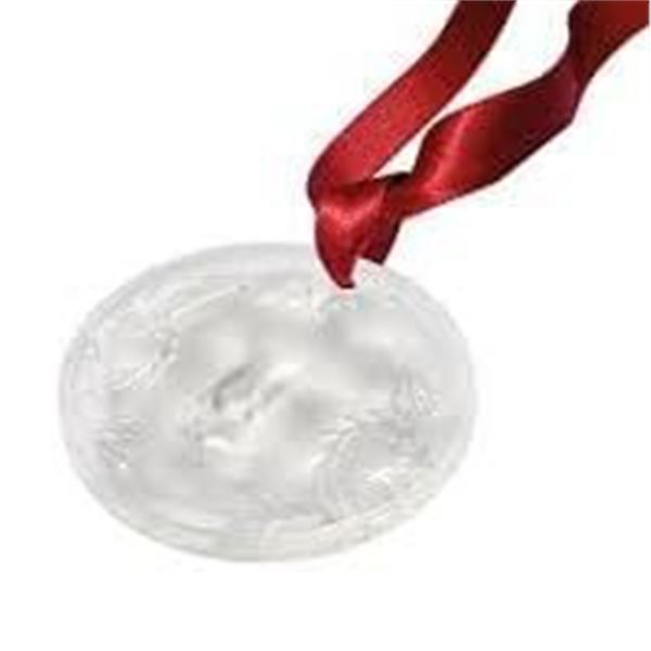 Lalique Crystal Masque De Femme Ornament, Clear Crystal