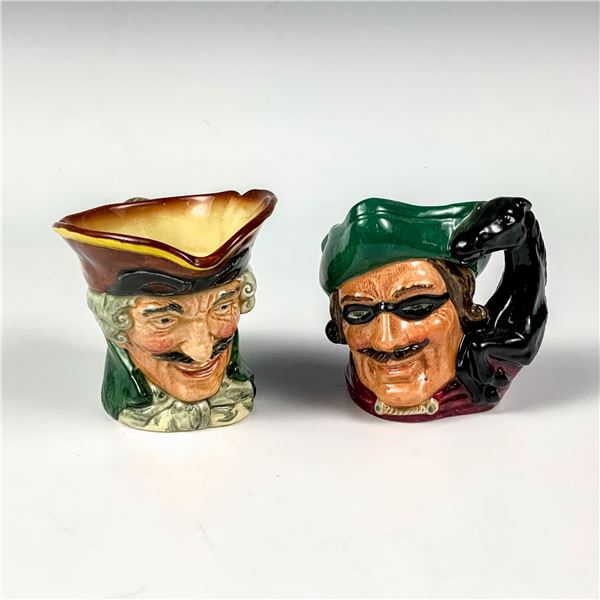 Lot of 2 Dick Turpin Royal Doulton Character Jugs