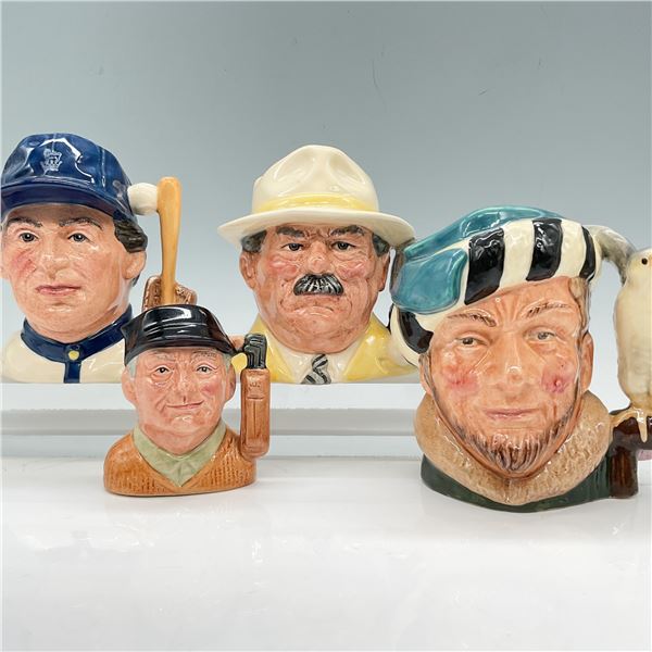 4pc Royal Doulton Character Jugs, Including Baseball Player