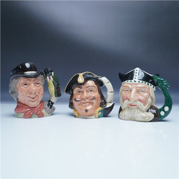 3pc Royal Doulton Small Character Jugs