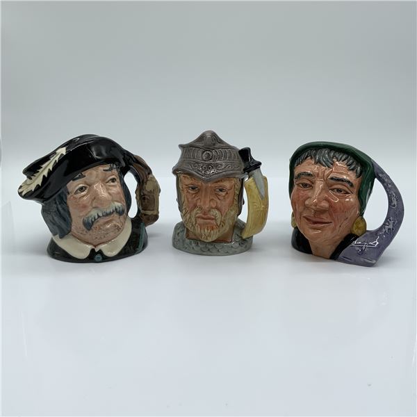 3pc Royal Doulton Small Character Jugs