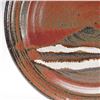 Image 2 : Studio Art Pottery Plate with Rust and Cream Glaze