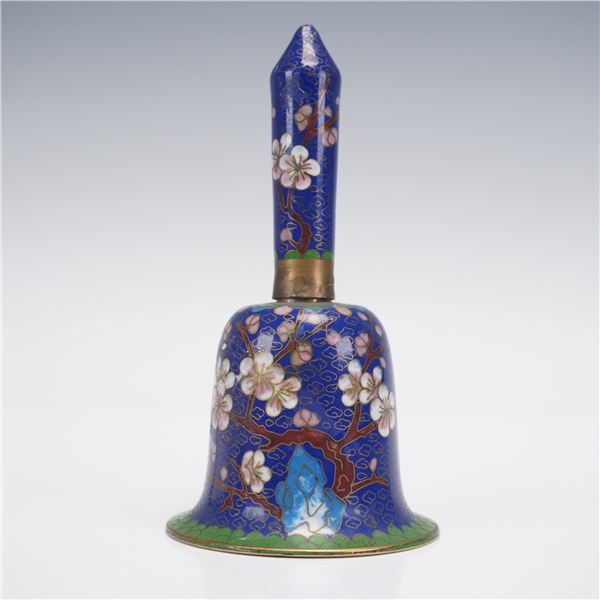 Chinese Cloisonne Bell with Blossom Motif