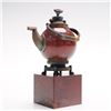 Image 1 : Miniature Stone and Brass Teapot Sculpture