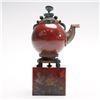 Image 2 : Miniature Stone and Brass Teapot Sculpture