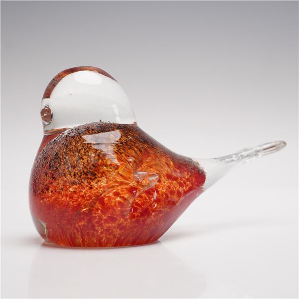 Murano Style Glass Bird Figurine