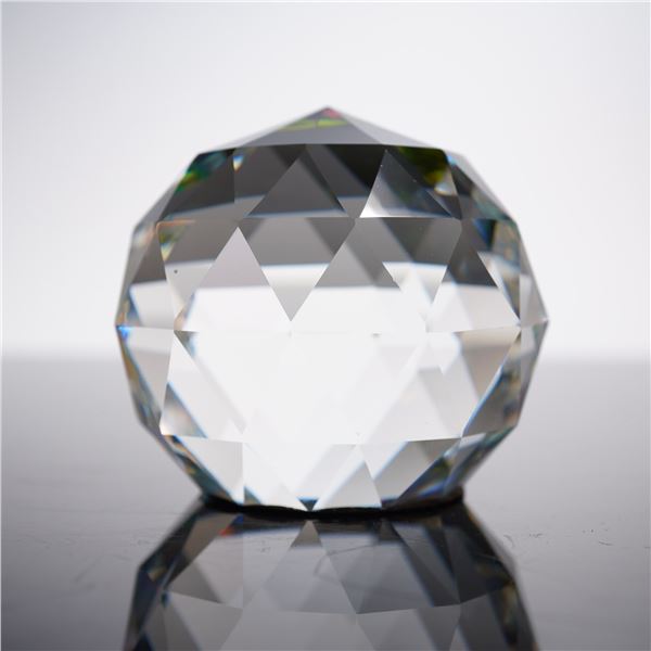 Multicolored Crystal Paperweight