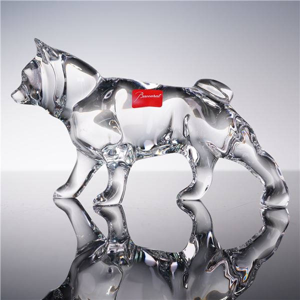 Baccarat Crystal Zodiac Animal Figurine, Dog - Shiba Inu
