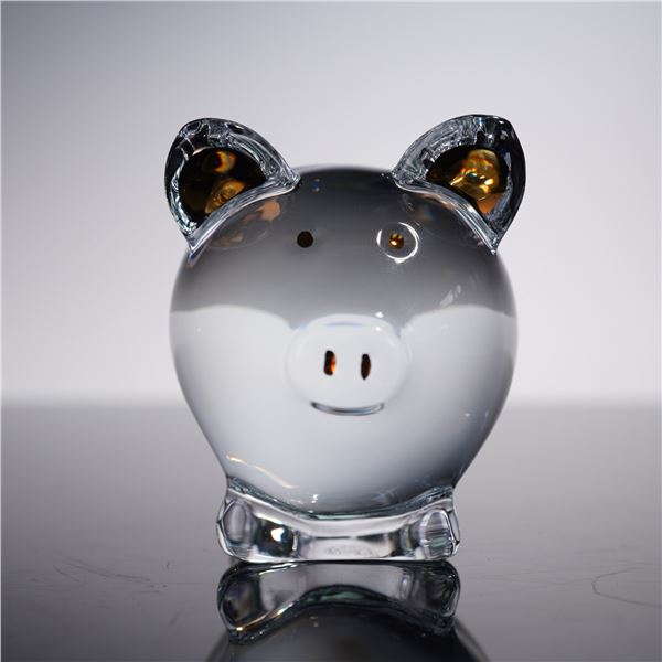 Baccarat Crystal Pig Figurine
