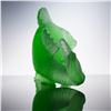 Image 2 : Baccarat Crystal Carpe Koi Fish Sculpture, Chartreuse with Box