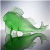 Image 3 : Baccarat Crystal Carpe Koi Fish Sculpture, Chartreuse with Box