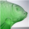 Image 5 : Baccarat Crystal Carpe Koi Fish Sculpture, Chartreuse with Box