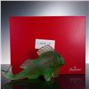Image 9 : Baccarat Crystal Carpe Koi Fish Sculpture, Chartreuse with Box