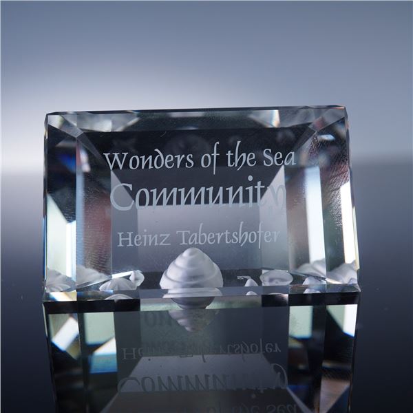 Swarovski Crystal Plaque, Wonders of the Sea Community 2007 with Box