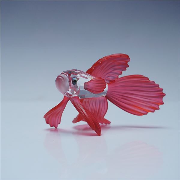 Swarovski Silver Crystal Figurine, Siamese Fighting Fish