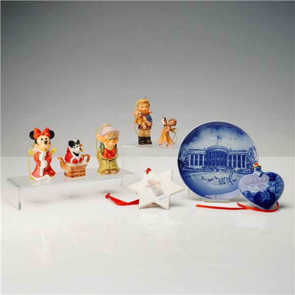 8pc Christmas Figurines & Ornaments, Hummel & Disney