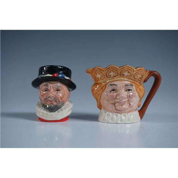 Royal Doulton Beefeater and Old King Cole Character Jugs