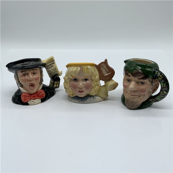 3pc Royal Doulton Character Jugs