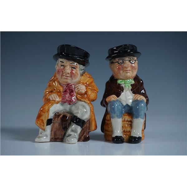 Pair of Artone Toby Jugs, Seated Men