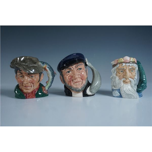 3pc Royal Doulton Small Character Jugs