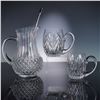 Image 1 : 3pc Tyrone and Crystal D'Arques Jugs and Pitcher with Stainless Steel Stir