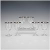 Image 1 : 6pc Wine Glasses with Trim, Made in France