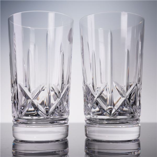 2pc Waterford Crystal Lismore Highball Glasses