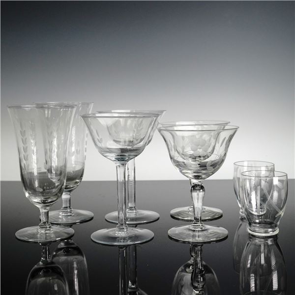 8pc Libbey Glass Company Glass Ware
