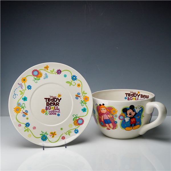 Disney Teddy Bear & Doll Weekend 2006 Oversized Decorative Cup and Saucer