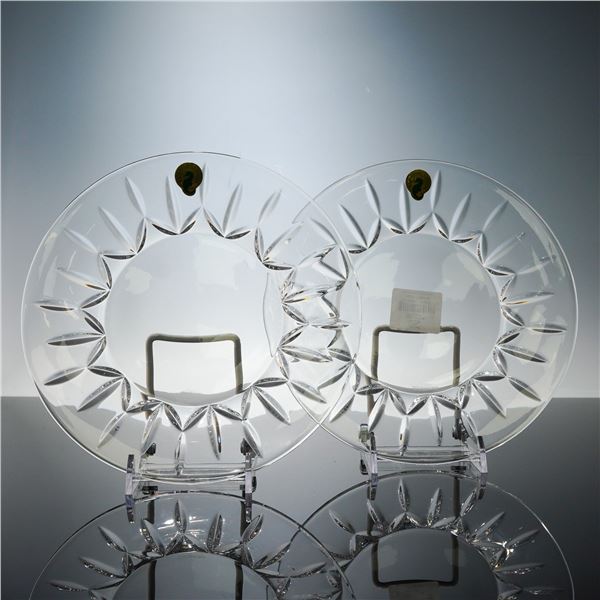 Pair of Waterford Crystal Plates, Grove