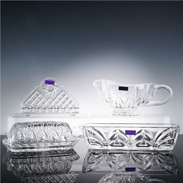 4pc Marquis by Waterford Crystal Tableware Set