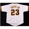 Image 1 : FERNANDO TATIS JR SIGNED PADRES JERSEY BECKETT COA