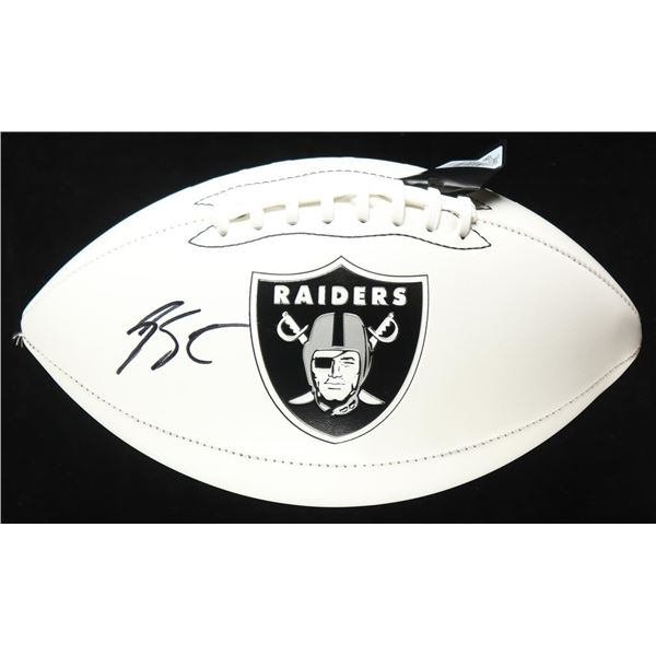 GENO SMITH SIGNED LAS VEGAS RAIDERS BRANDED FOOTBALL - BECKETT COA