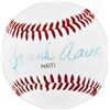 Image 1 : HANK AARON SIGNED BASEBALL (BECKETT COA)