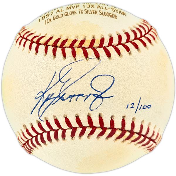 LTD EDITION KEN GRIFFEY JR SIGNED BASEBALL (BECKETT COA)