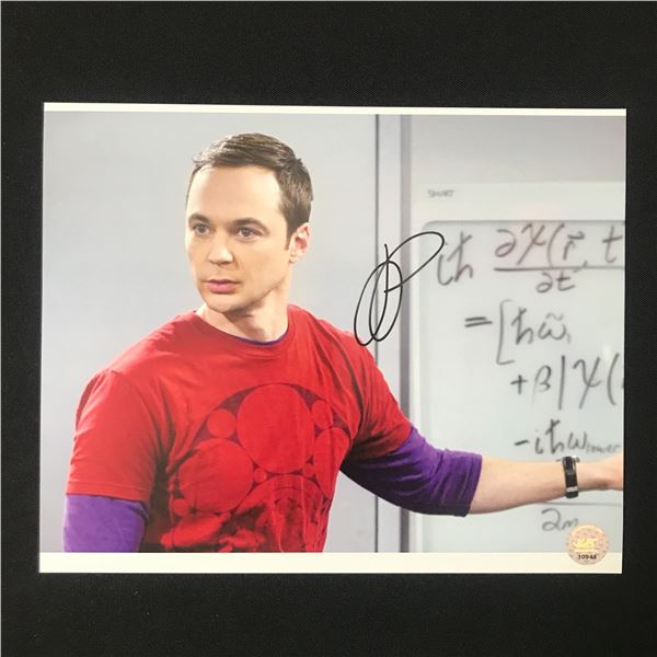 JIM PARSON SIGNED SHELDON COOPER BIG BANG THEORY 8X10 - KB COA