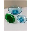 Image 2 : Coloured Glass Dishes Lot