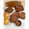 Image 2 : Wooden Bowls and Tray Lot