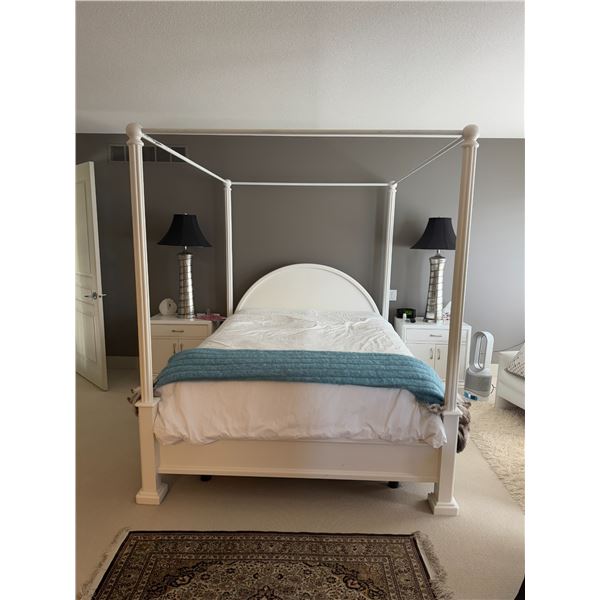 Queen size canopy bed frame only