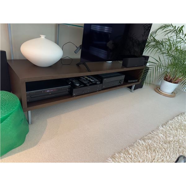 TV stand measures 71 x 19 1/2" x18.5" tall