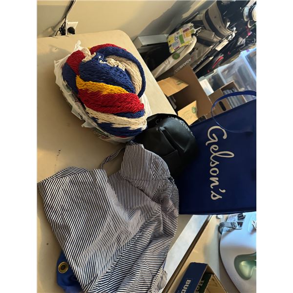 Hammock and other items