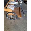 Image 3 : Two Person Bench Seat Mini Horse Chariot - 36" L x 48" W x 36" T - 26" Tires - Pole length 84"