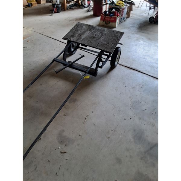 Open Cart Mini Chariot w/Yard Utility Tires - 100" L x 40"w x 22" T