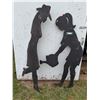 Image 1 : Country Girl Shadow Decor - 6ft Tall
