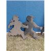 Image 2 : Country Girl, Boy & Man Shadow Decor - 6ft Tall  & 3ft Tall