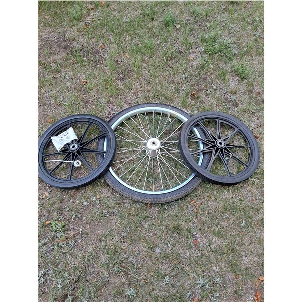 (2) Cartwheels (20" x 2") & 26" Cart/Bicycle Tire