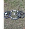 Image 1 : (2) Cartwheels (20" x 2") & 26" Cart/Bicycle Tire